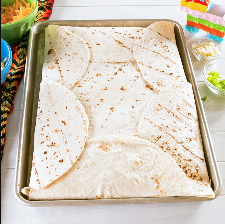 Sheet pan quesadillas